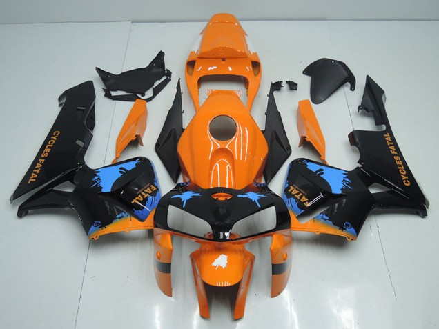 Carenados Moto Honda CBR600RR 2005-2006 - Naranja Azul Negro Asequibles