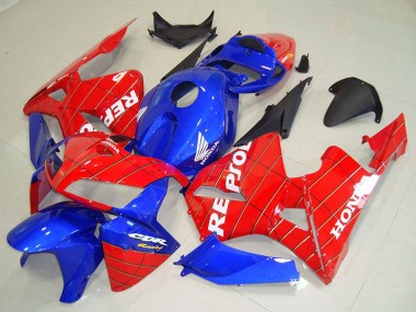 Carenados Moto Honda CBR600RR 2005-2006 - Azul Rojo Spider Man Repsol Asequibles