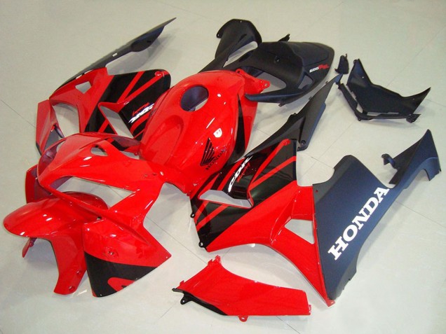 Kits Carenado Moto Honda CBR600RR 2005-2006 - Rojo Negro Asequibles