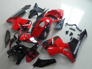 Carenados Moto Honda CBR600RR 2005-2006 - Rojo Negro Brillante Asequibles