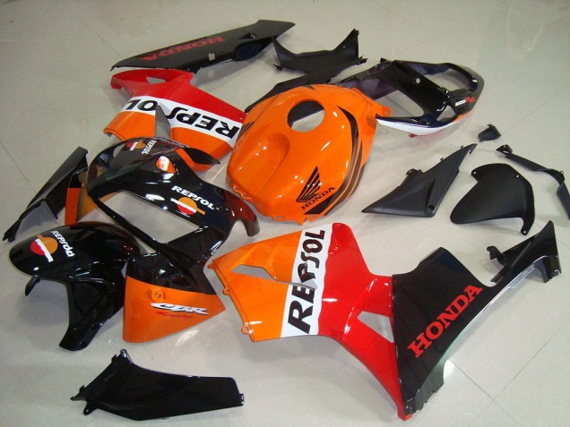 Kits Carenado Moto Honda CBR600RR 2005-2006 - Naranja Blanco Rojo Negro Brillante Repsol Asequibles