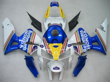 Carenados Moto Honda CBR600RR 2005-2006 - Azul Blanco Amarillo Rothmans Asequibles