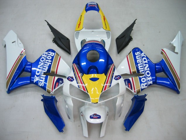 Carenados Moto Honda CBR600RR 2005-2006 - Azul Blanco Amarillo Rothmans Asequibles