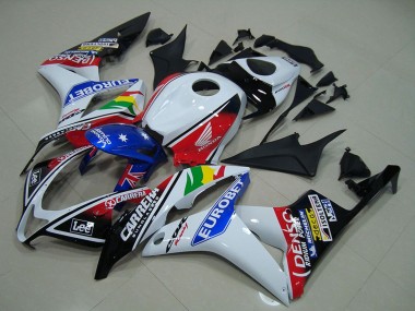 Carenados Moto Honda CBR600RR 2007-2008 - Blanco Rojo Azul Negro Brillante EuroBet Asequibles