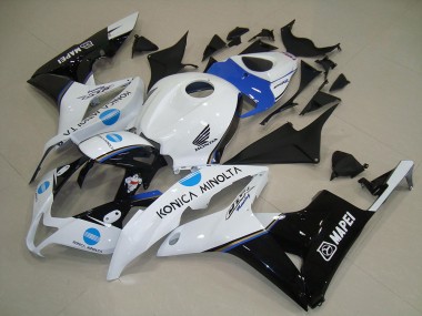 Carenados Moto Honda CBR600RR 2007-2008 - Blanco Azul Negro Brillante Konica Minolta Asequibles