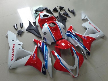 Carenados Moto Honda CBR600RR 2007-2008 - Blanco Rojo Azul Claro HRC Asequibles