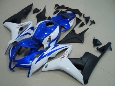 Carenados Moto Honda CBR600RR 2007-2008 - Blanco Azul Negro Mate Asequibles