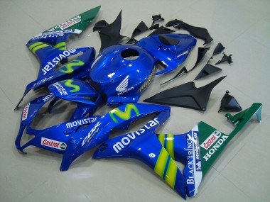 Carenado Moto Honda CBR600RR 2007-2008 - Azul Verde MoviStar Castrol Asequibles