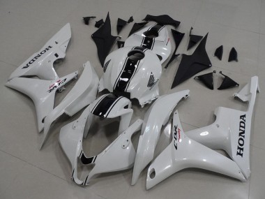 Kits Carenado Moto Honda CBR600RR 2007-2008 - Blanco Negro Brillante Asequibles