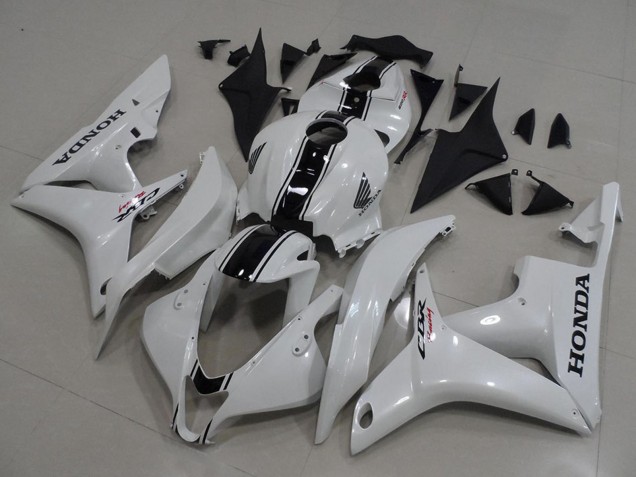 Kits Carenado Moto Honda CBR600RR 2007-2008 - Blanco Negro Brillante Asequibles