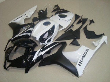 Carenados Moto Honda CBR600RR 2007-2008 - Blanco Negro Brillante Negro Mate Asequibles