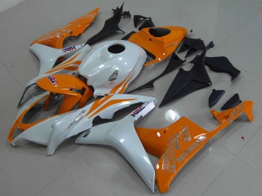 Carenado Moto Honda CBR600RR 2007-2008 - Blanco Naranja HRC Asequibles