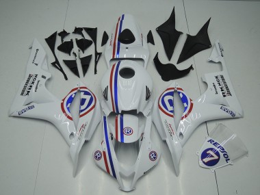 Carenados Moto Honda CBR600RR 2007-2008 - Blanco Rojo Azul R Asequibles