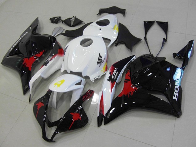 Kit Carenados Moto Honda CBR600RR 2009-2012 - Blanco Rojo Negro Brillante Asequibles