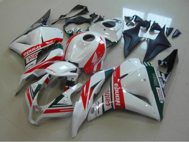 Carenados Moto Honda CBR600RR 2009-2012 - Blanco Rojo Verde Castrol Asequibles