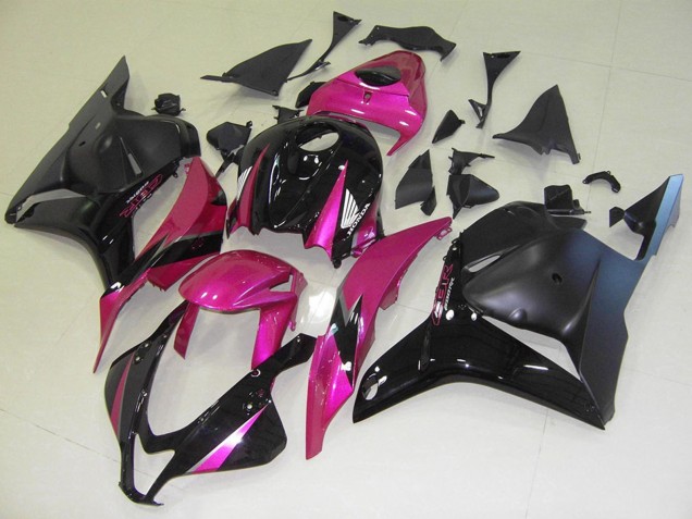 Carenados Moto Honda CBR600RR 2009-2012 - Rosa Negro Brillante Negro Mate Asequibles