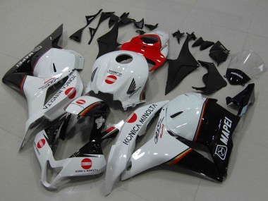 Carenados Moto Honda CBR600RR 2009-2012 - Blanco Rojo Negro Brillante Konica Minolta Asequibles