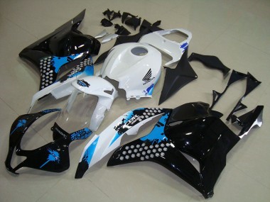Kits Carenados Moto Honda CBR600RR 2009-2012 - Blanco Azul Negro Brillante Asequibles