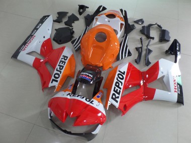 Kits Carenado Moto Honda CBR600RR 2013-2023 - Naranja Blanco Rojo Negro Brillante Repsol Asequibles