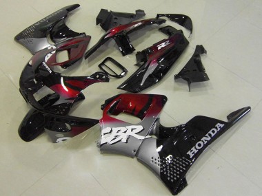 Carenados Moto Honda CBR900RR 893 1996-1997 - Plata Rojo Granate Negro Brillante Asequibles