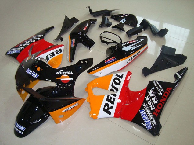 Carenados Moto Honda CBR900RR 919 1998-1999 - Naranja Blanco Rojo Negro Brillante Repsol Asequibles