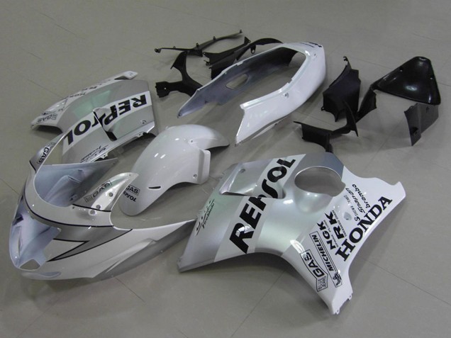 Carenados Moto Honda CBR1100XX Blackbird 1996-2007 - Blanco Negro Repsol Asequibles