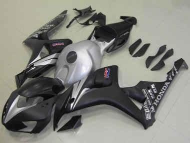 Kits Carenado Moto Honda CBR1000RR 2006-2007 - Plata Negro Mate Asequibles