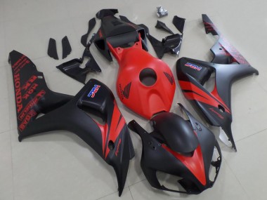 Carenado Moto Honda CBR1000RR 2006-2007 - Rojo Negro Mate Asequibles