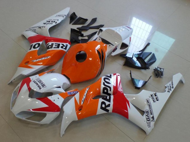 Carenado Moto Honda CBR1000RR 2006-2007 - Naranja Blanco Rojo Negro Brillante Repsol Asequibles