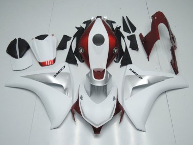 Carenados Moto Honda CBR1000RR 2008-2011 - Blanco Plata Rojo Caramelo Asequibles
