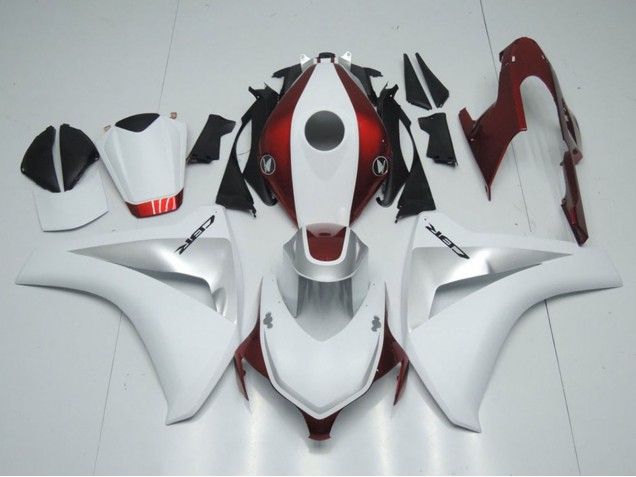 Carenados Moto Honda CBR1000RR 2008-2011 - Blanco Plata Rojo Caramelo Asequibles