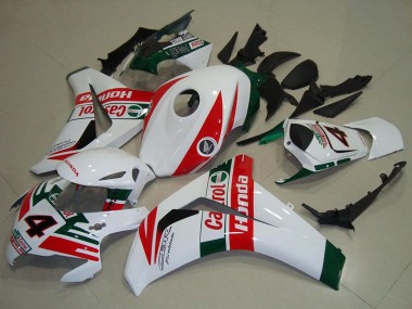Carenados Moto Honda CBR1000RR 2008-2011 - Blanco Rojo Verde Oscuro Castrol Asequibles