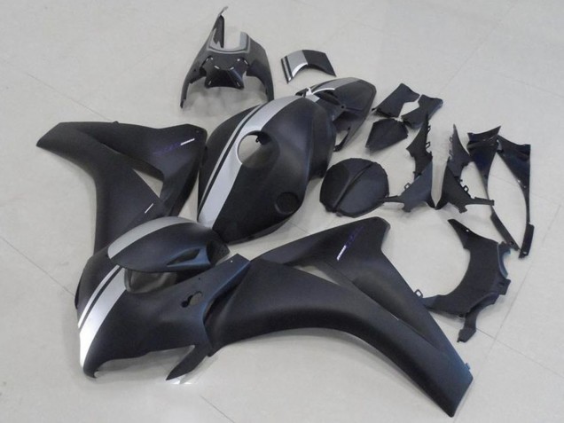 Carenados Moto Honda CBR1000RR 2008-2011 - Negro Mate Plata Asequibles