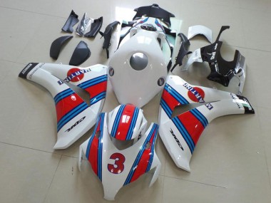 Carenados Moto Honda CBR1000RR 2008-2011 - Blanco Rojo Azul Claro Martini 3 Asequibles