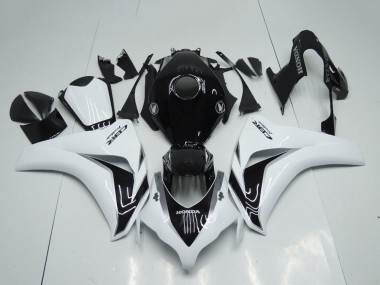 Kit Carenados Moto Honda CBR1000RR 2008-2011 - Blanco Negro Brillante Asequibles