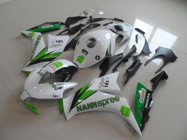 Carenados Moto Honda CBR1000RR 2012-2016 - Blanco Verde Negro Brillante Hannspree Asequibles