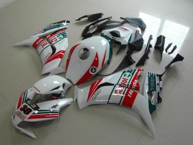 Carenados Moto Honda CBR1000RR 2012-2016 - Blanco Rojo Verde Castrol 38 Asequibles