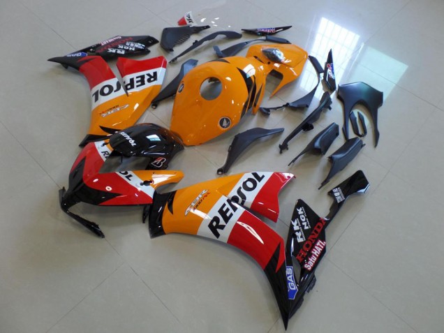 Carenado Moto Honda CBR1000RR 2012-2016 - Naranja Blanco Rojo Negro Brillante Repsol Asequibles
