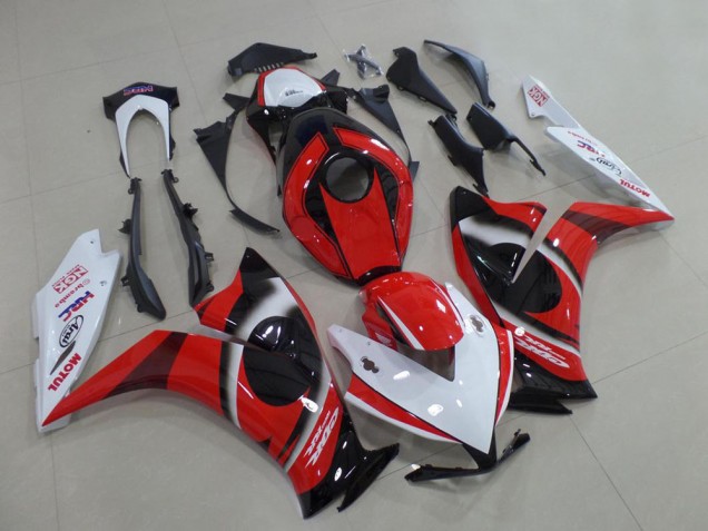 Carenado Moto Honda CBR1000RR 2012-2016 - Blanco Rojo Negro Brillante Asequibles