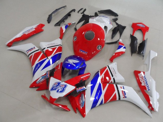 Carenados Moto Honda CBR1000RR 2012-2016 - Blanco Rojo Azul HRC 23 Asequibles