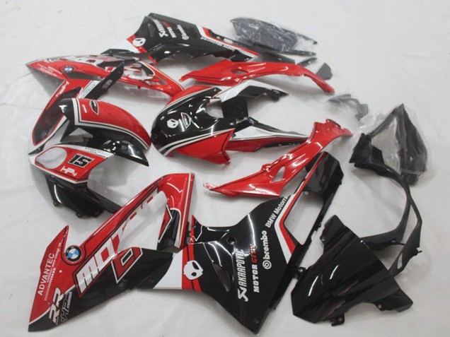 Carenado Moto BMW S1000RR 2015-2016 - Blanco Rojo Negro Brillante Asequibles