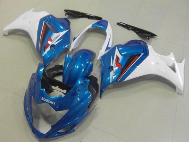Carenados Moto Suzuki GSX650F 2008-2013 - Blanco Azul Asequibles