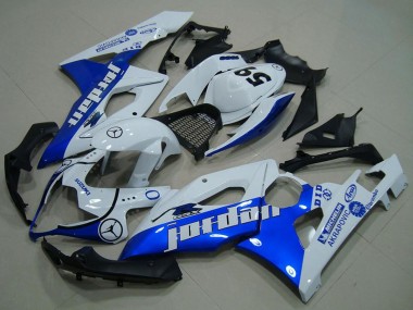 Carenados Moto Suzuki GSXR 1000 2005-2006 - Blanco Azul Jordan 59 Asequibles