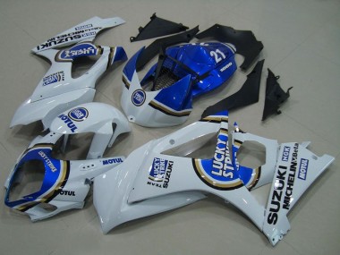Carenados Moto Suzuki GSXR 1000 2007-2008 - Blanco Azul Lucky Strike Asequibles