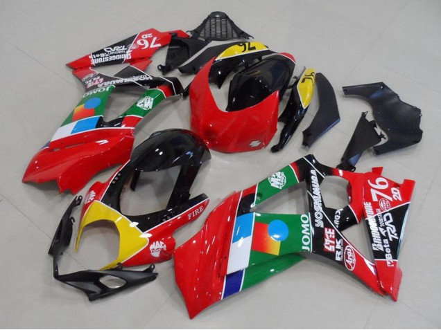 Carenados Moto Suzuki GSXR 1000 2007-2008 - Rojo Amarillo Negro Azul Blanco Verde Asequibles