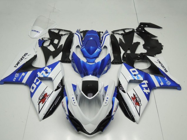 Carenado Moto Suzuki GSXR 1000 2009-2016 - Blanco Azul Negro Tyco Asequibles