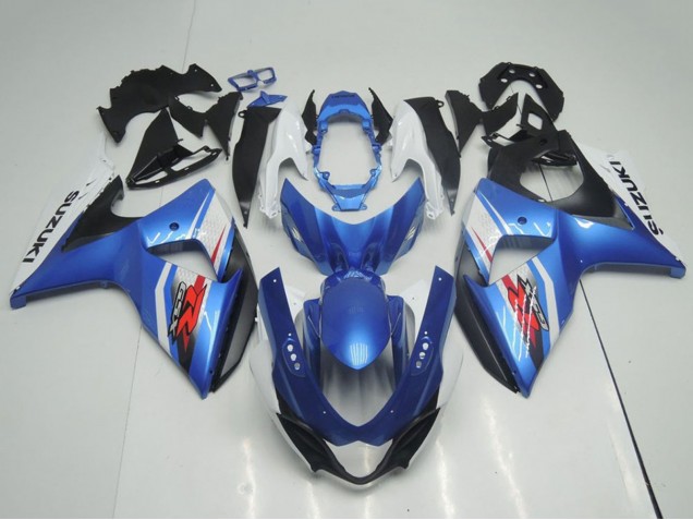 Carenados Moto Suzuki GSXR 1000 2009-2016 - Azul Claro Azul Blanco Negro OEM Estilo Asequibles