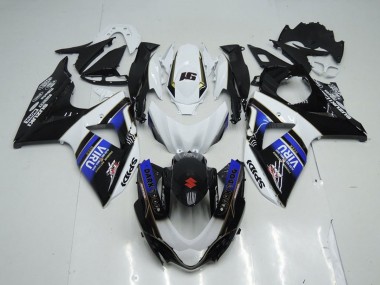 Carenados Moto Suzuki GSXR 1000 2009-2016 - Blanco Azul Negro Viru Asequibles