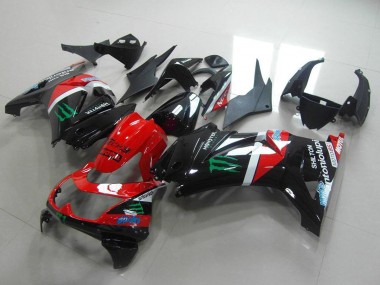 Carenados Moto Kawasaki ZX250R 2008-2012 - Negro Brillante Rojo Blanco Verde Monstruo Motul Asequibles