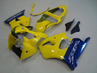 Carenados Moto Kawasaki ZX6R 2000-2002 - Amarillo Azul Asequibles
